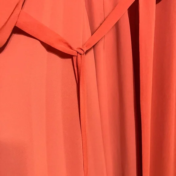 NWT DVF Red Maxi Wrap Around & Tie in Front - size Small